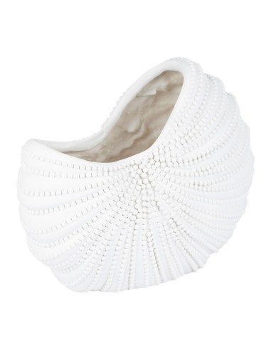 Cotè Table - Vaso Contenitore Flower Pot Ocean White 28.5X15Xh23.5 cm Polyresin