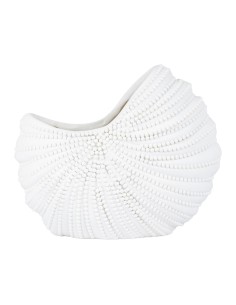 Cotè Table - Vaso Contenitore Flower Pot Ocean White 28.5X15Xh23.5 cm Polyresin