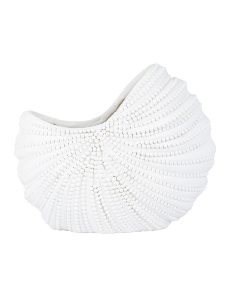 Cotè Table - Vaso Contenitore Flower Pot Ocean White 28.5X15Xh23.5 cm Polyresin