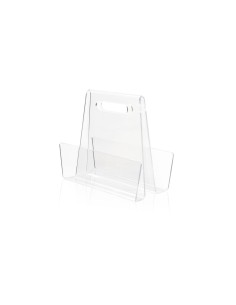 iPLEX - Portariviste linea Incognito Trasparente in plexiglass PMMA. - arredamento casa ufficio di lavoro studio - 37x32x16 cm 2