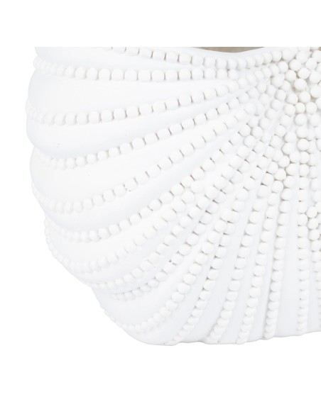 Cotè Table - Vaso Contenitore Flower Pot Ocean White 28.5X15Xh23.5 cm Polyresin