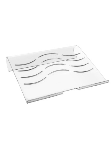 iPLEX Design - Smartwork Porta Notebook Trasparente in plexiglass - 37,5x7,5x31 cm