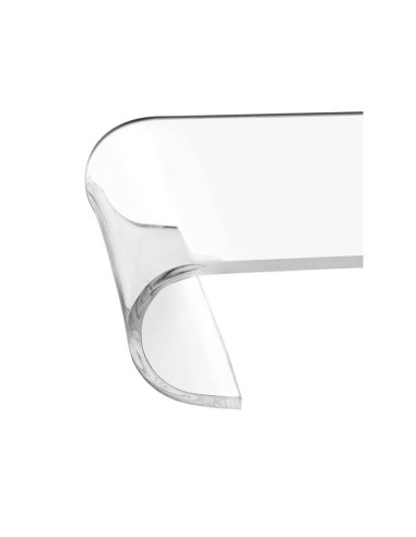 iPLEX Design - Smartwork Porta Monitor Trasparente in plexiglass - 34x7,5x24 cm