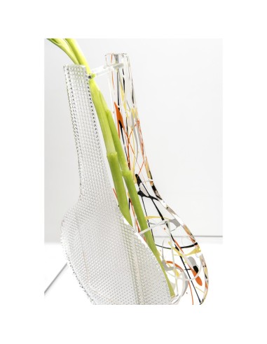 iPLEX Design - Silhouette Vaso Multicolour in plexiglass - multicolor - 16,5x25x5 cm