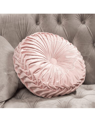Coccole di Casa - Cuscino Balloon Vell. "Chloe"Rosa 40X40 cm