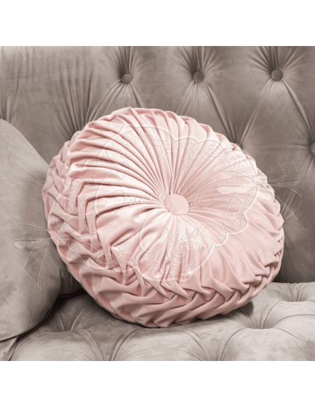 Coccole di Casa - Cuscino Balloon Vell. "Chloe"Rosa 40X40 cm