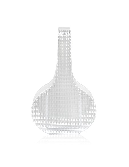 iPLEX Design - Silhouette Vaso Bianco in plexiglass - Trasparente/bianco - 16,5x25x5 cm