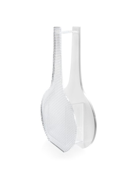 iPLEX Design - Silhouette Vaso Bianco in plexiglass - Trasparente/bianco - 16,5x25x5 cm