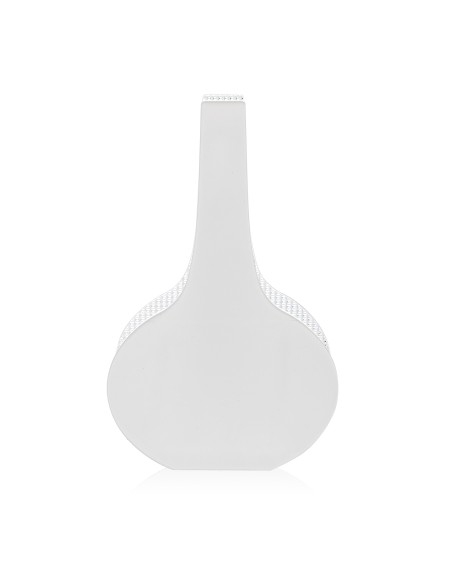 iPLEX Design - Silhouette Vaso Bianco in plexiglass - Trasparente/bianco - 16,5x25x5 cm