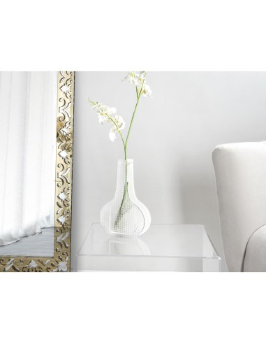iPLEX Design - Silhouette Vaso Bianco in plexiglass - Trasparente/bianco - 16,5x25x5 cm
