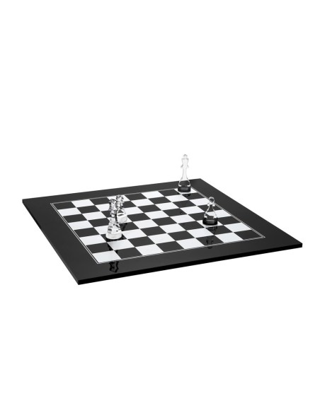 iPLEX Design - Scacchiera Kasparov Nero in pmma - 40x3x40 cm