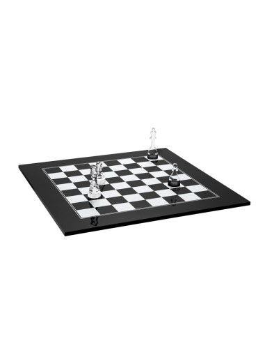 iPLEX Design - Scacchiera Kasparov Nero in pmma - 40x3x40 cm