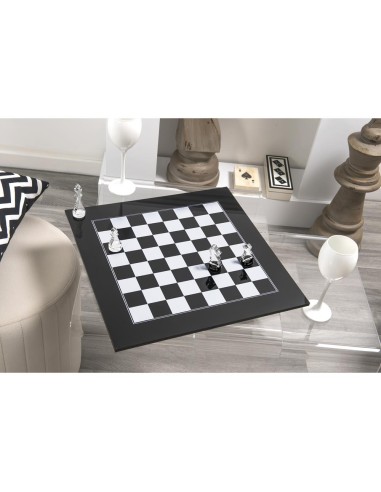 iPLEX Design - Scacchiera Kasparov Nero in pmma - 40x3x40 cm
