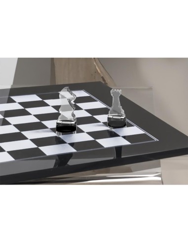 iPLEX Design - Scacchiera Kasparov Nero in pmma - 40x3x40 cm