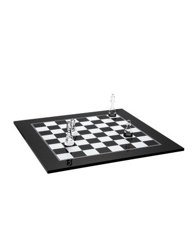 iPLEX Design - Scacchiera Kasparov Nero in pmma - 40x3x40 cm