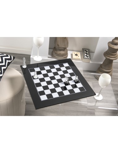 iPLEX Design - Scacchiera Kasparov Nero in pmma - 40x3x40 cm