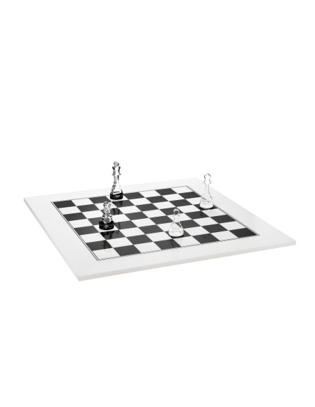 iPLEX Design - Scacchiera Kasparov Bianca in pmma - BIANCO - 40x3x40 cm