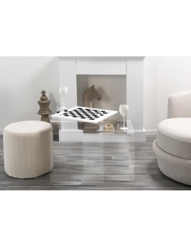 iPLEX Design - Scacchiera Kasparov Bianca in pmma - BIANCO - 40x3x40 cm