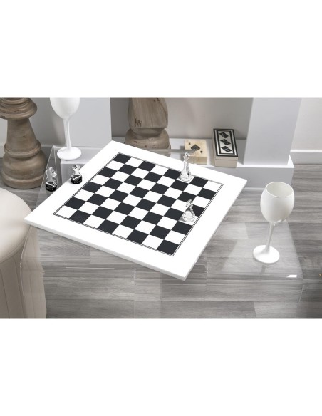 iPLEX Design - Scacchiera Kasparov Bianca in pmma - BIANCO - 40x3x40 cm