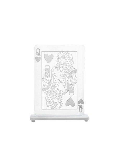 iPLEX Design - Regina Lampada in plexiglass - Trasparente - 20,5x26x6 cm