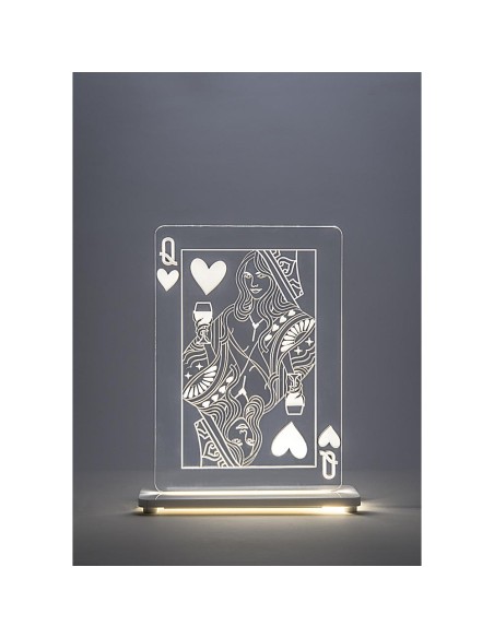 iPLEX Design - Regina Lampada in plexiglass - Trasparente - 20,5x26x6 cm