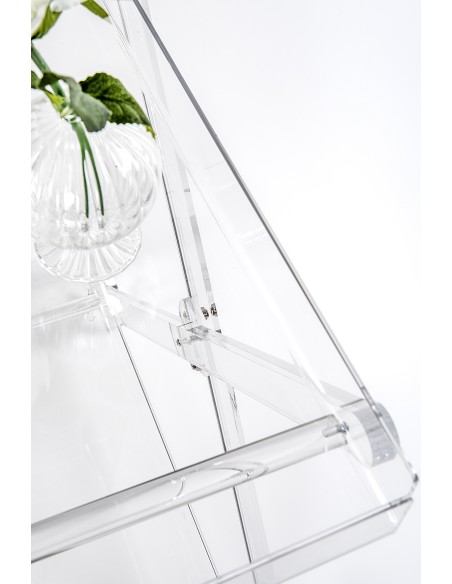 iPLEX - Karol Carrello portavivande in plexiglass Trasparente. - arredamento casa cucina Made in Italy - 74x87,5x46,5 cm