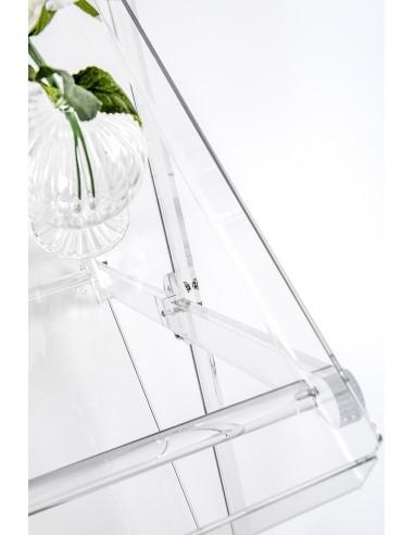 iPLEX - Karol Carrello portavivande in plexiglass Trasparente. - arredamento casa cucina Made in Italy - 74x87,5x46,5 cm
