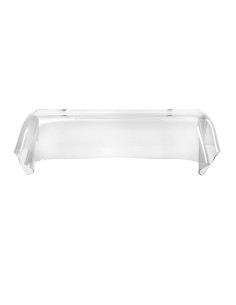 iPLEX - Consolle sotto specchio linea Drappeggi in plexiglass PMMA Trasparente con 2 ganci di ancoraggio. - 110x30x35 cm 2
