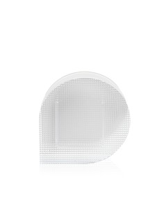 iPLEX Design - Message Vaso Bianco in plexiglass - 16x16x5 cm