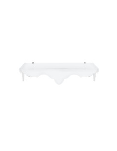 iPLEX - Consolle Mensola ingresso linea Benvenuta in plexiglass PMMA bianco con punti di ancoraggio in metallo. - 101x26x33 cm