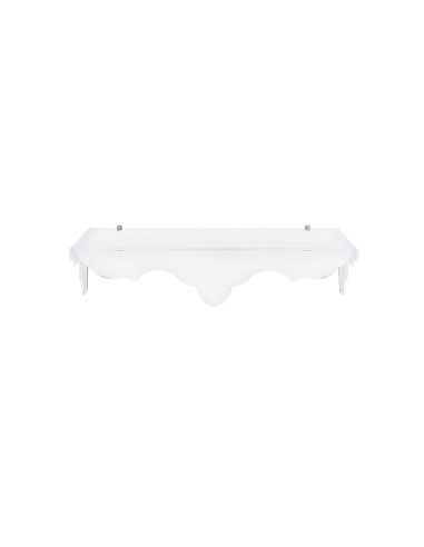 iPLEX - Consolle Mensola ingresso linea Benvenuta in plexiglass PMMA bianco con punti di ancoraggio in metallo. - 101x26x33 cm