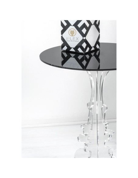 iPLEX Design - Maricla Tavolino Small Nero in plexiglass - 36x42x36 cm