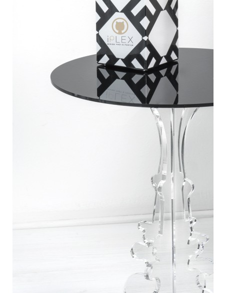 iPLEX Design - Maricla Tavolino Small Nero in plexiglass - 36x42x36 cm