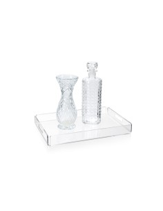 iPLEX - Bon Ton Vassoio da tavola portavivande in plexiglass PMMA Trasparente. Made in Italy - 33x4x23 cm 2