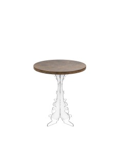iPLEX Design - Maricla Tavolino Small Habitat Corten in plexiglass e legno - Trasparente/ legno corten - 36x42x36 cm 2