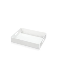 iPLEX - Bon Ton Vassoio da tavola portavivande in plexiglass PMMA bianco. Made in Italy - 33x4x23 cm 2